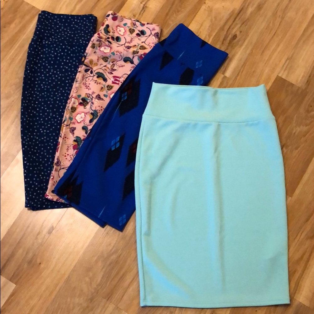 EUC Lularoe Cassie skirt lot